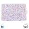 BeadTin White Opaque 7mm Coin Alpha Beads - Colored Letters (Box Set)